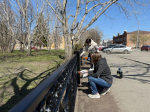 Массовый субботник в старом центре Бийска