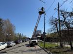 Массовый субботник в старом центре Бийска