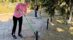 Молодые полицейские Бийска провели экологический субботник